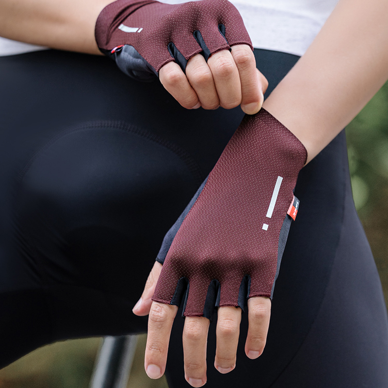 Găng tay đi xe đạp SANTIC 3P144 cắt ngón ngắn thời trang xuân hè chuyên nghiệp unisex