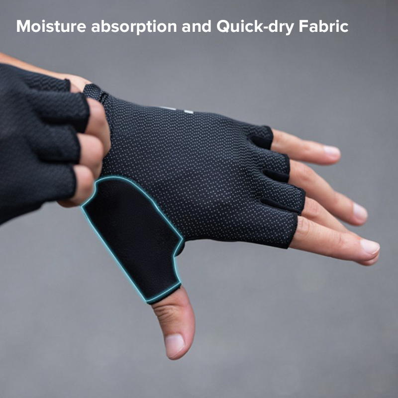 Găng tay đi xe đạp SANTIC 3P144 cắt ngón ngắn thời trang xuân hè chuyên nghiệp unisex