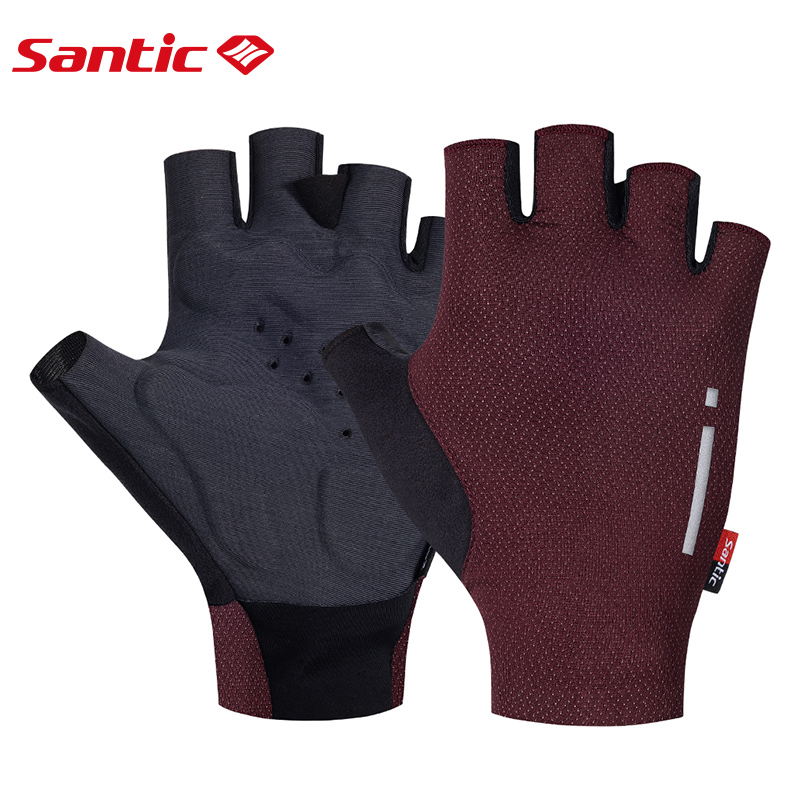 Găng tay đi xe đạp SANTIC 3P144 cắt ngón ngắn thời trang xuân hè chuyên nghiệp unisex