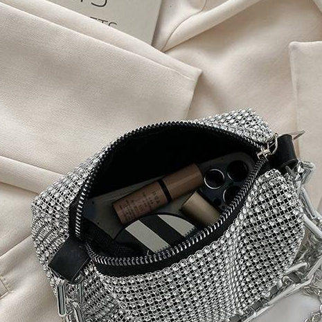 Túi Đeo Vai Đính Đá Kim Cương Toàn Bộ Phong Cách Mới Dễ Phối Đồ Cho Nữ