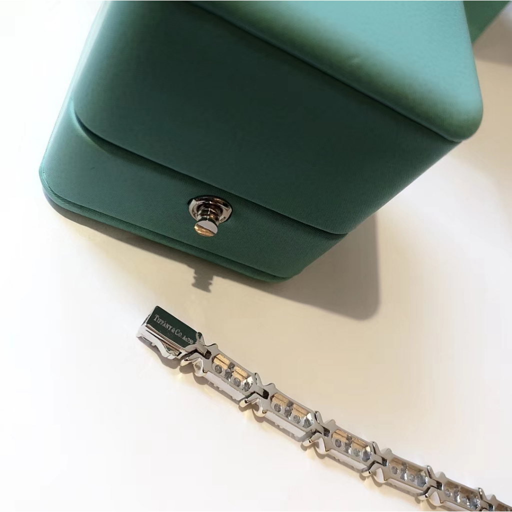 2023 Mới T & CO Schlumberger Vòng Tay Đính Kim Cương Bốn Màu Sắc