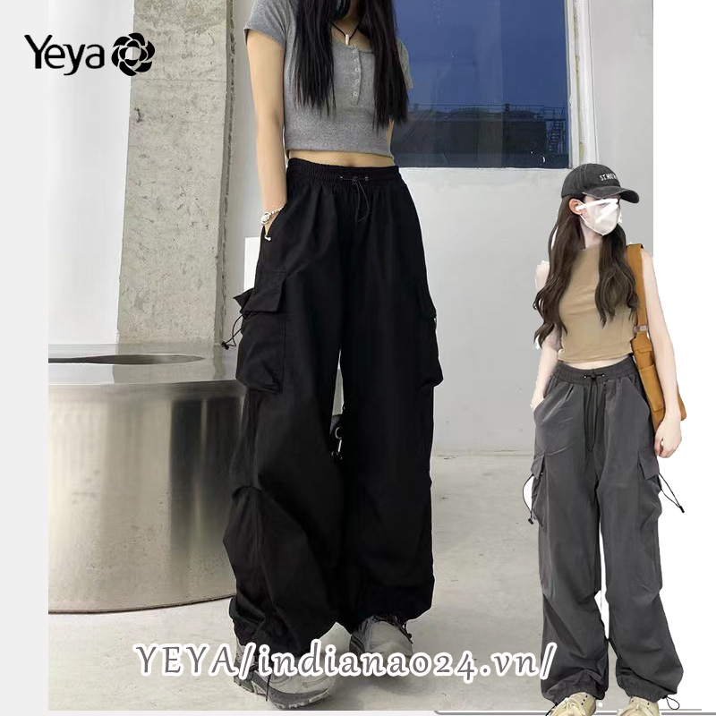 YEYA Quần Dài Ống Rộng Mỏng Nhẹ Thời Trang Mới Cho Nữ