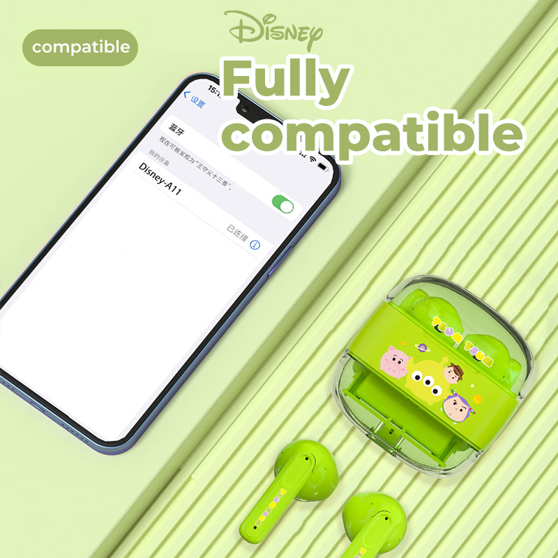 DISNEY Tai Nghe Không Dây Bluetooth 5.3 A11 Chống Nước Giảm Tiếng Ồn Kèm Mic Cho IPhone Xiaomi Huawei Điện Thoại