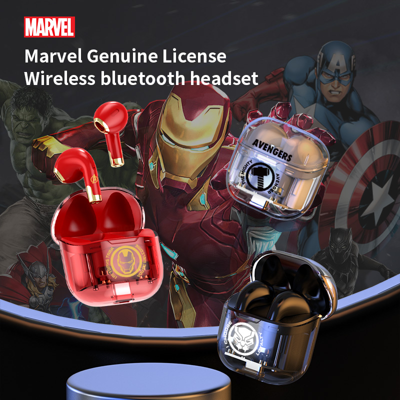 Bộ Tai Nghe Bluetooth 5.3 Không Dây 5.3 Có Mic Hình Người Sắt Disney Marvel D11