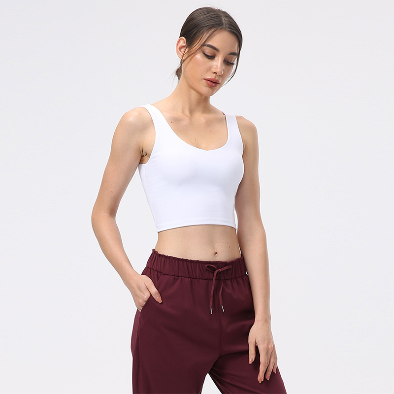 Hoppe Fumeng Sports Top Buttery-Soft Crossover Đen / Trắng / Xanh nhạt