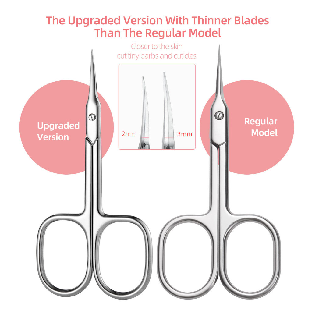 Lusluking Kéo cắt tỉa lông mũi/ móng tay Lusluking chất liệu thép không gỉ