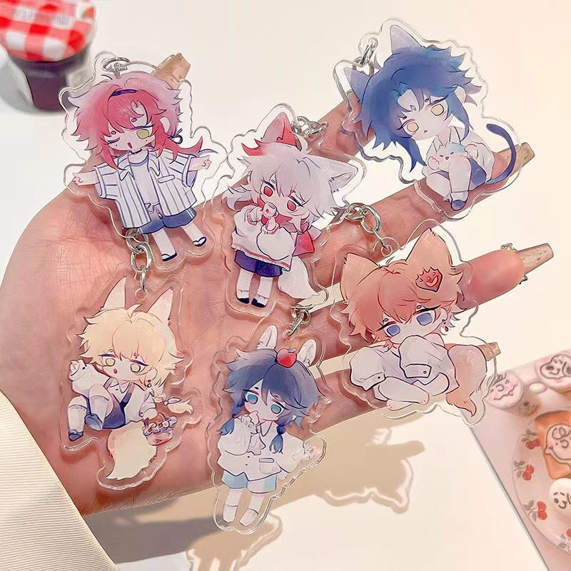 Móc Khóa Bằng Acrylic Hình Nhân Vật Anime Dễ Thương