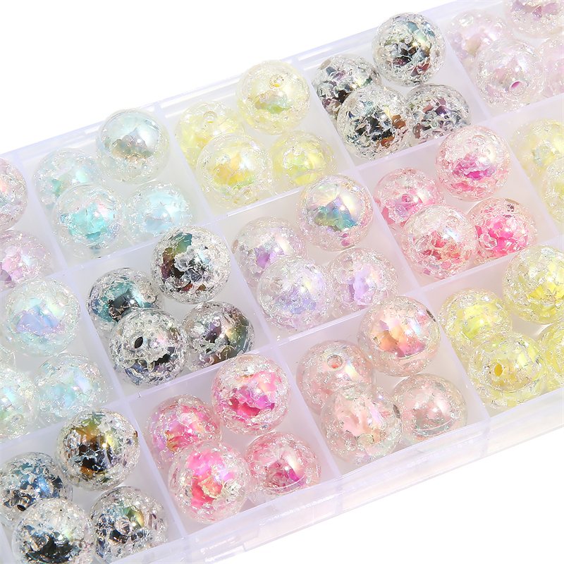 Chuỗi Hạt Resin Mạ Màu 16mm Dùng Làm Trang Sức / Điện Thoại / Mắt Kính