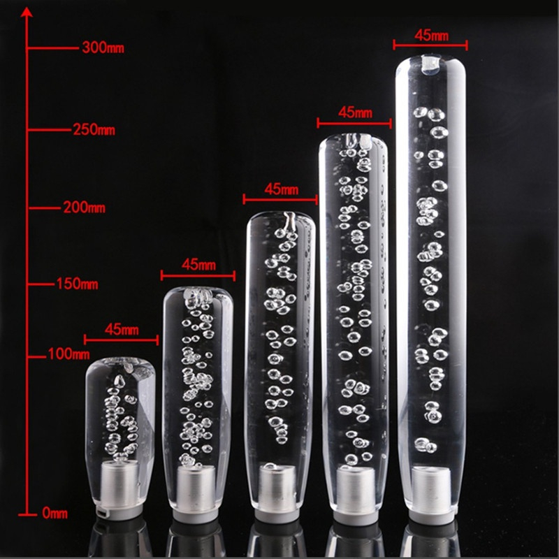 Tay Nắm Cần Số Xe Hơi Có Đèn LED gradient 10/15/20/25/30CM Nhiều Màu Tay nắm cần số xe hơi pha lê trong suốt có đèn Led