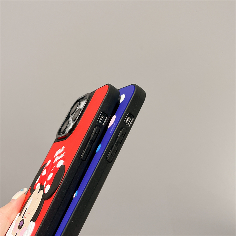 DISNEY Ốp Điện Thoại Silicon TPU Mềm Chống Sốc In Hình Mickey 3D Chất Lượng Cao Cho iPhone 14 11 12 13 Pro Max X XS Max XR