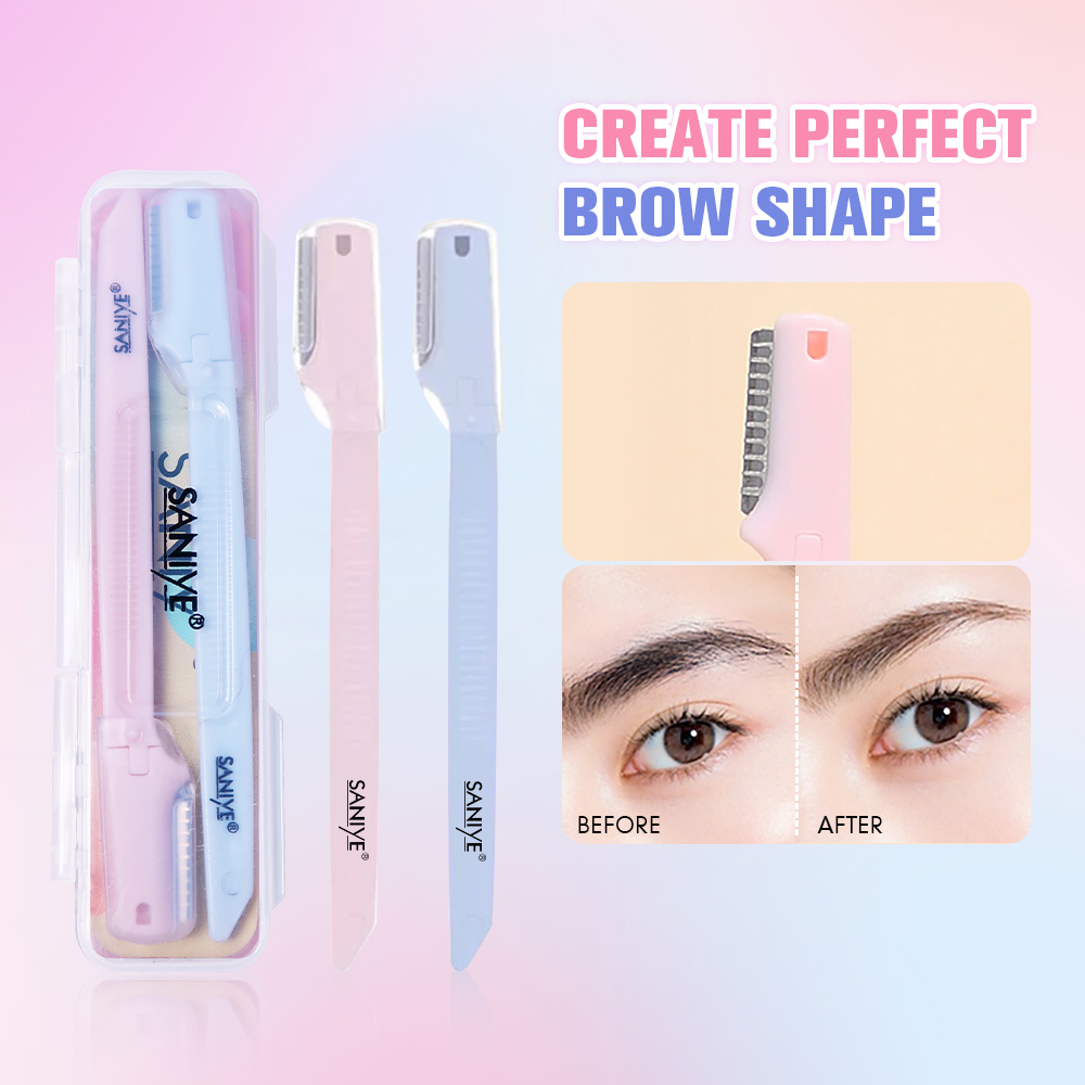 2PCS/ SET dụng cụ cạo chân mày SANIYE B1182 10g