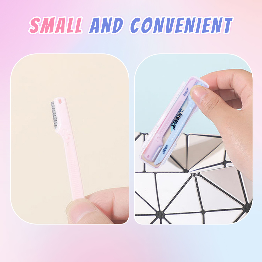 2PCS/ SET dụng cụ cạo chân mày SANIYE B1182 10g