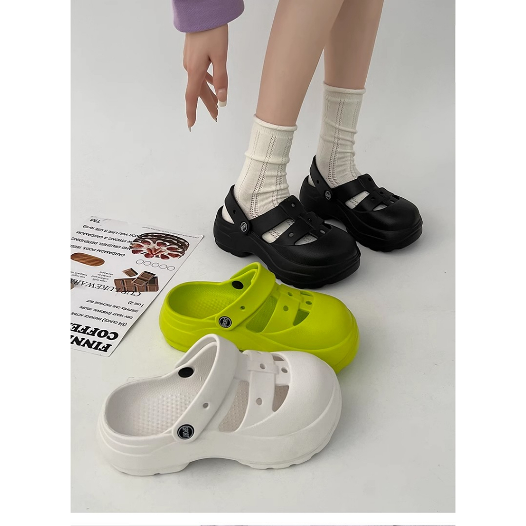 Dép Sandal Đục Lỗ Chống Trượt Dễ Thương Thời Trang Mùa Hè 2023 Cho Bạn Gái