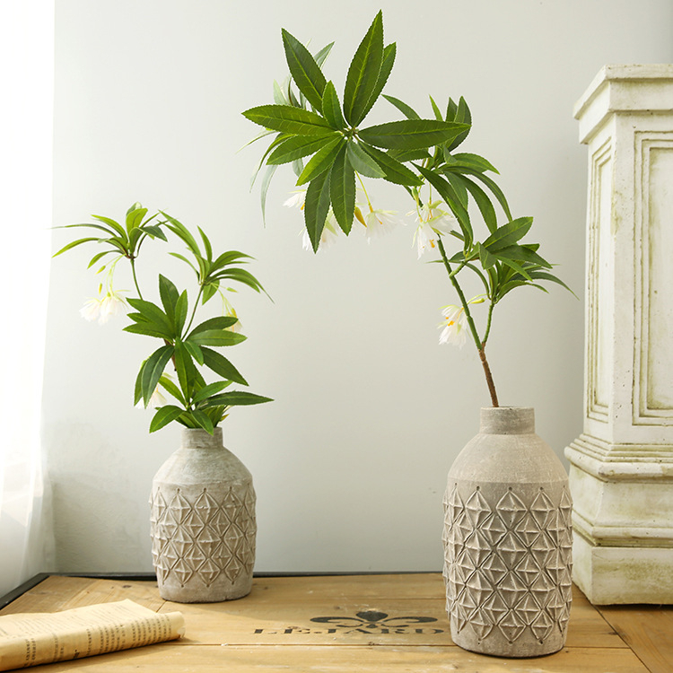 Hoa giả cây giả trang trí bàn ăn phòng ngủ phòng khách đơn giản Bắc âu Đồ trang trí cây xanh mô phỏng sang trọng nhẹ hoa giả