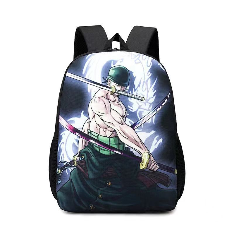 Ba Lô Đi Học Họa Tiết Hoạt Hình One Piece Luffy Ace Brothers