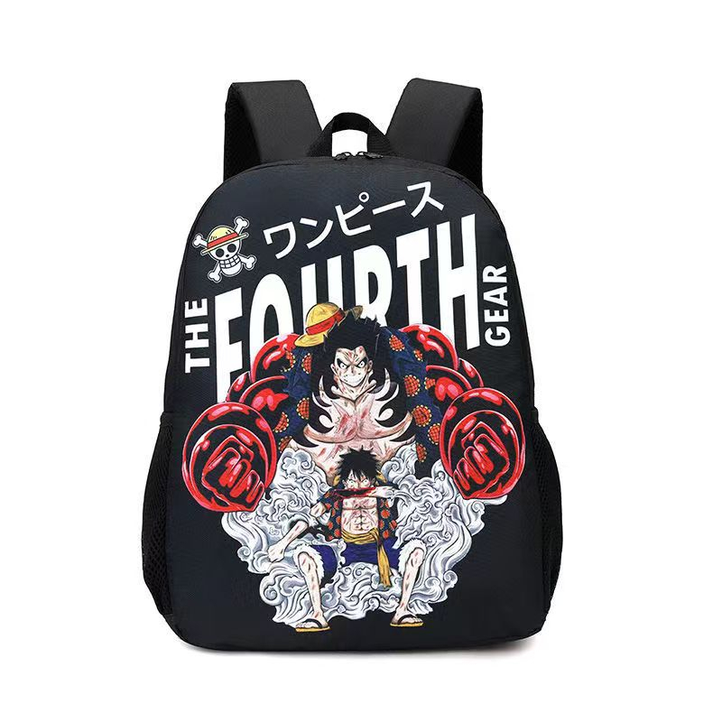 Ba Lô Đi Học Họa Tiết Hoạt Hình One Piece Luffy Ace Brothers