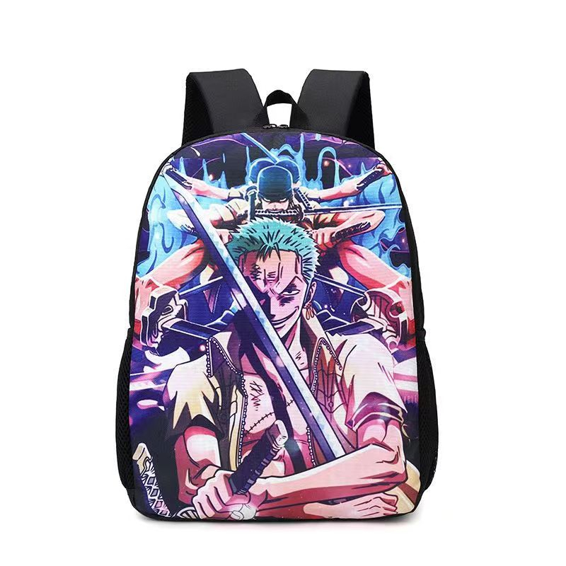 Ba Lô Đi Học Họa Tiết Hoạt Hình One Piece Luffy Ace Brothers