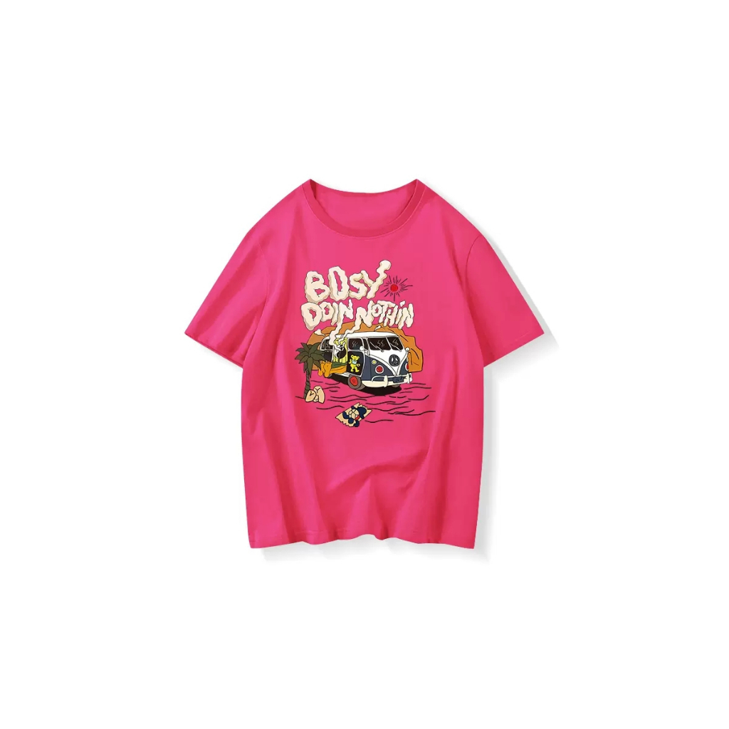 Áo Thun 100% Cotton Oversize Thời Trang Mùa Hè Dành Cho Nữ