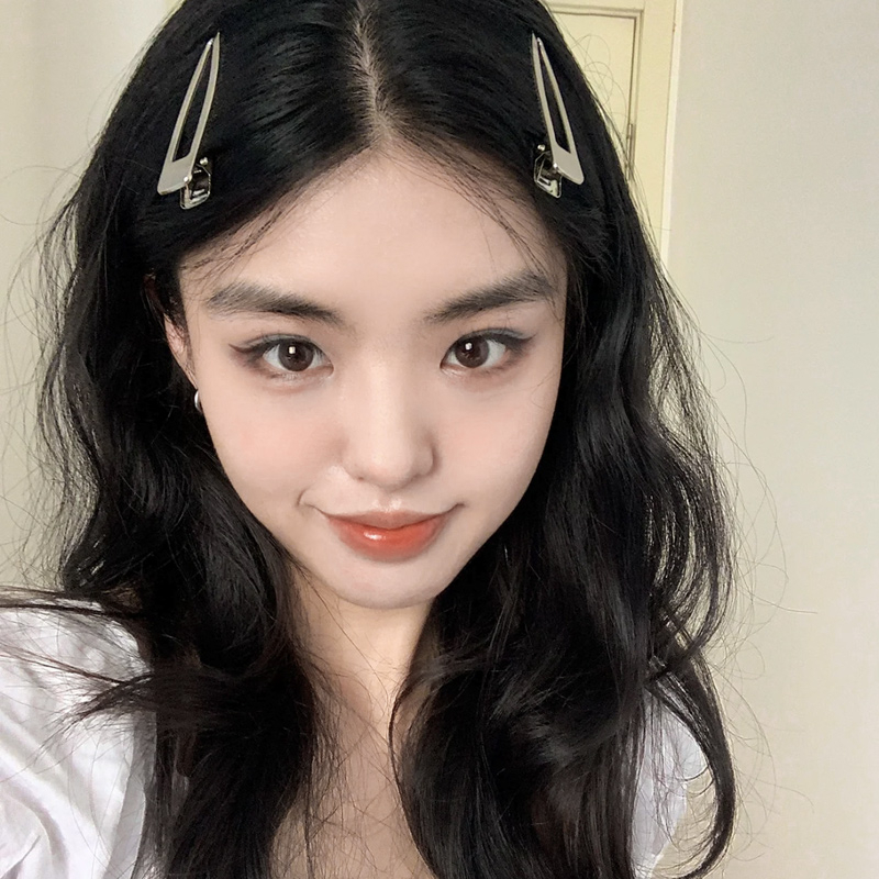 Dễ Sử Dụng ~ Kẹp Tóc Mái Bằng Kim Loại Đơn Giản Cá Tính Ngọt Ngào