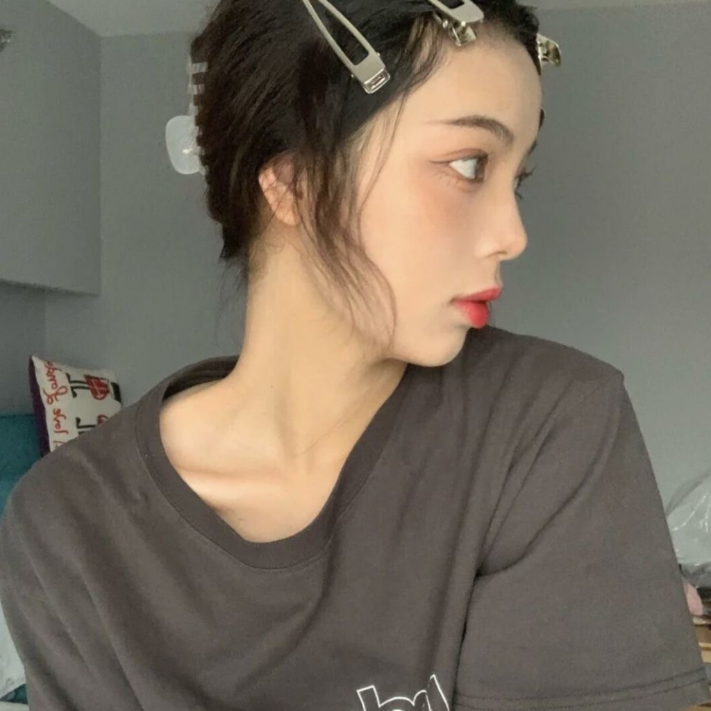 Dễ Sử Dụng ~ Kẹp Tóc Mái Bằng Kim Loại Đơn Giản Cá Tính Ngọt Ngào