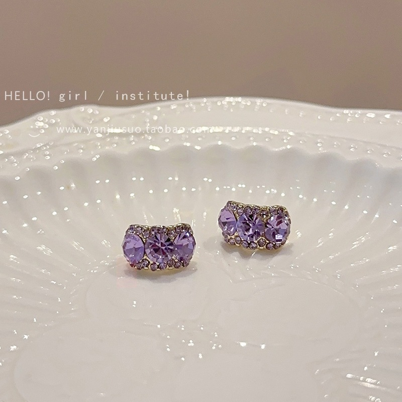 Bông Tai Đính Đá zircon Phong Cách Hàn Quốc 2023 Sang Trọng Cho Nữ