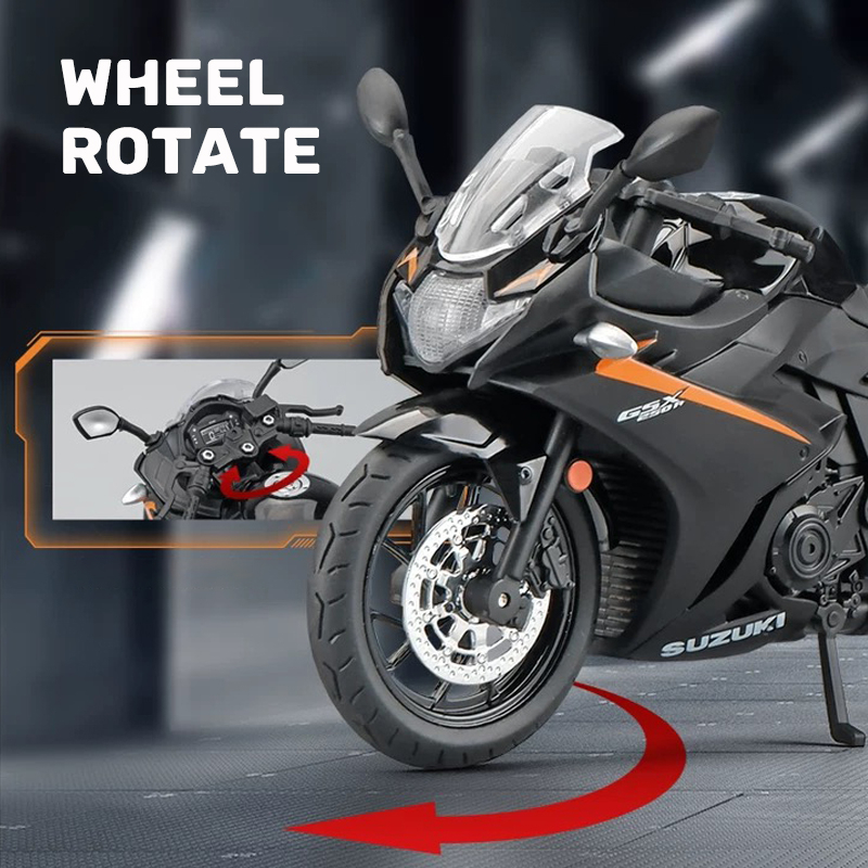 Mô Hình Xe Mô Tô Suzuki GSX250R Tỉ Lệ 1: 12 Bằng Hợp Kim Có Đèn Và Nhạc Độc Đáo Thú Vị