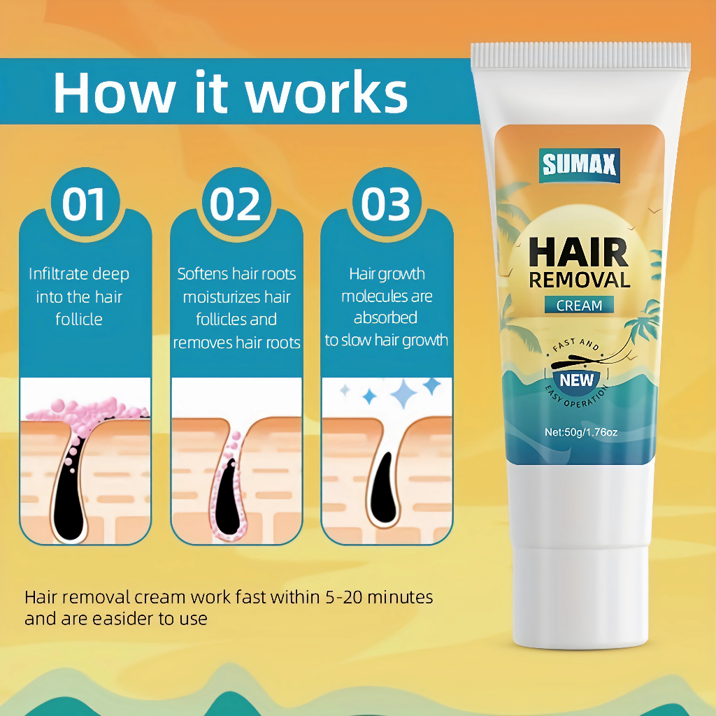 Kem SUMAX tẩy lông vùng kín/ nách/ tay chân an toàn không đau rát
