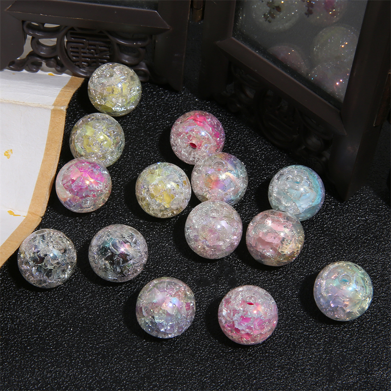 Chuỗi Hạt Resin Mạ Màu 16mm Dùng Làm Trang Sức / Điện Thoại / Mắt Kính