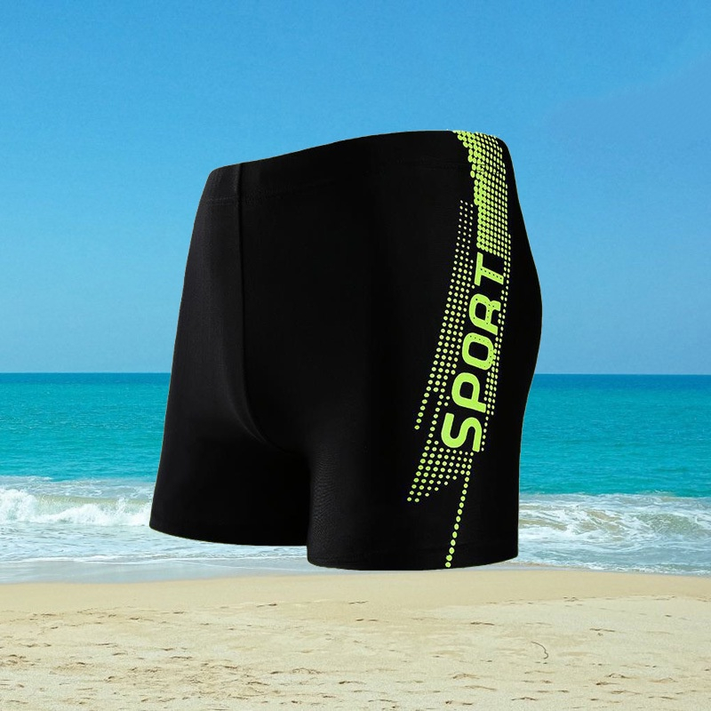 Quần bơi nam short vải dày co giãn 4 chiều thoải mái hoạt động AA7439