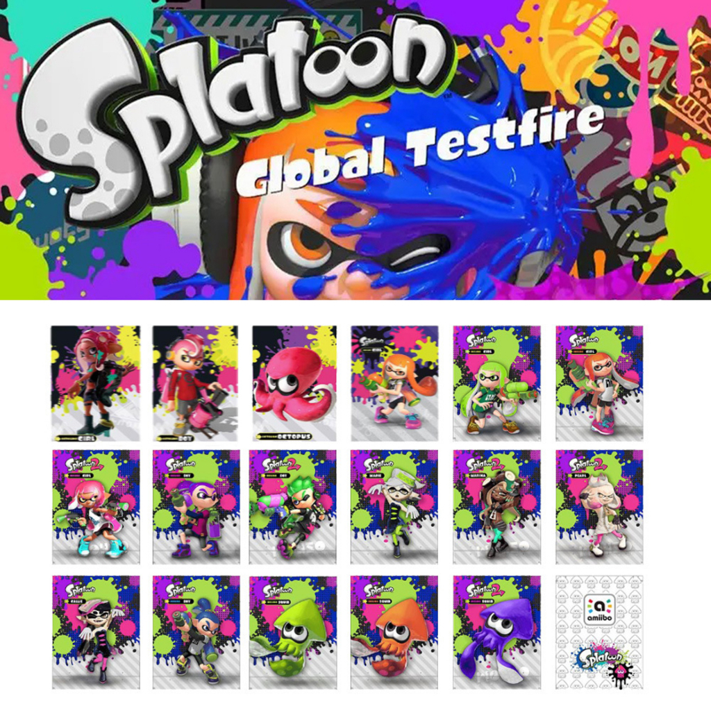 Set 20 Thẻ Hình Nhân Vật Amiibo Splatoon 3 Kokiya 1-3 Linkage NFC 17 Viên Đạo Cụ Đạo Cụ Amiibo