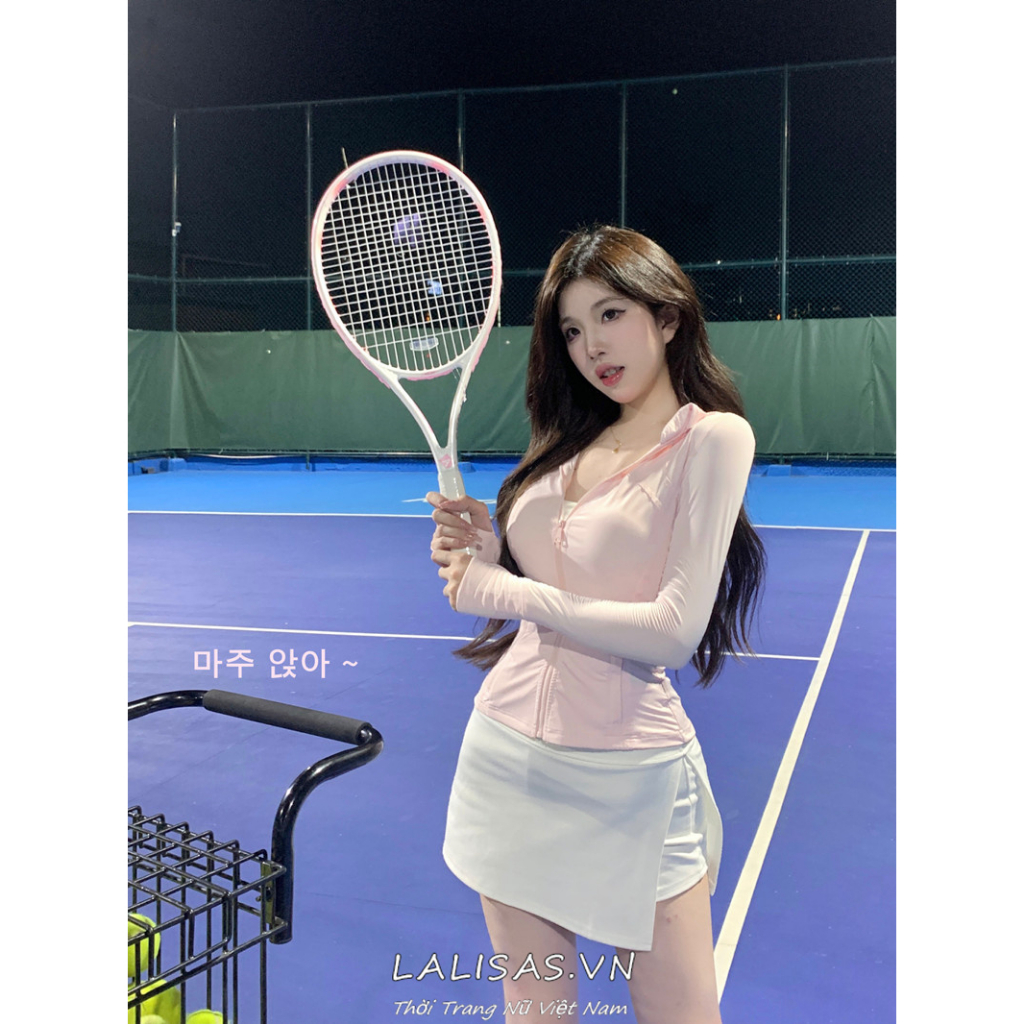 Lalisas coutcore Set Áo Khoác Chống Nắng Có Mũ + Chân Váy Thể Thao Dáng Chữ A Xẻ Tà Co Giãn Dành Cho Nữ (Đặt Hàng Riêng Biệt)