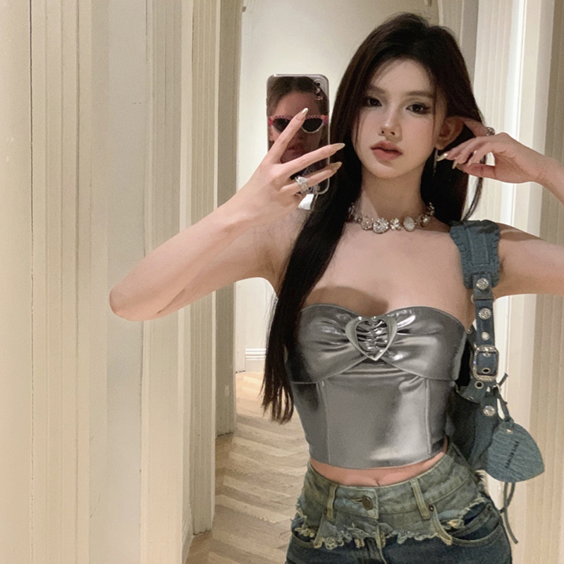 Áo Ống Cổ Thuyền Màu Trơn Hở Lưng Thời Trang Mùa Hè Cho Nữ