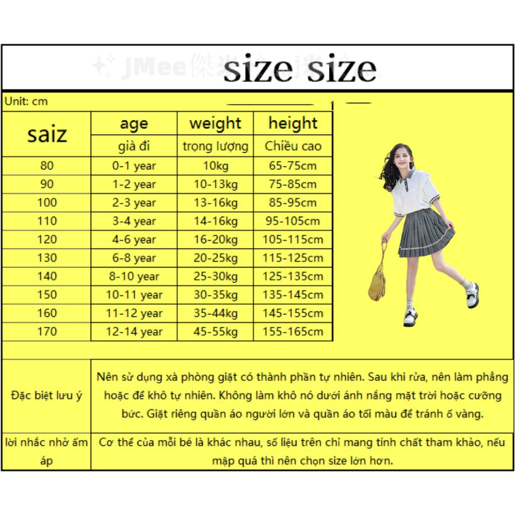 Set Áo Ngắn Tay + Chân Váy Thời Trang Mùa Hè Cho Bé Gái 3-14 Tuổi