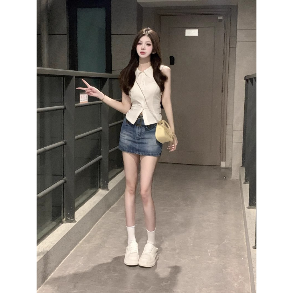 Cocory vn Áo Nữ Không Tay Hở Lưng Thời Trang Quyến Rũ