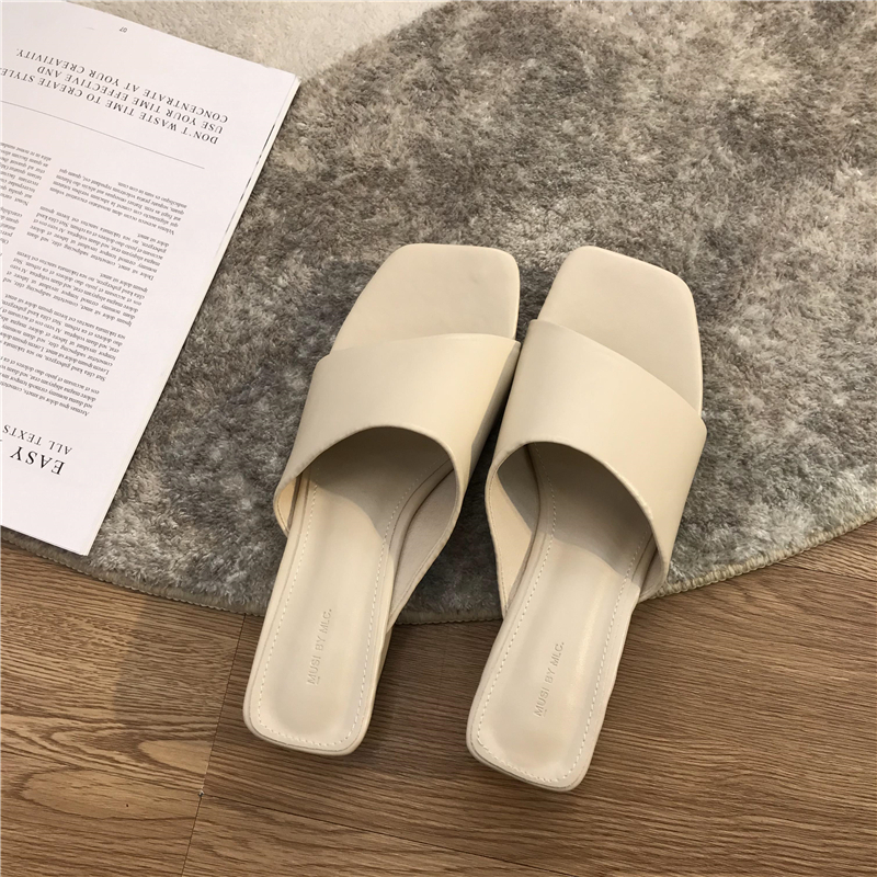 Giày Cao Gót Da Mũi Vuông Nhiều Màu Sắc Thời Trang Dành Cho Nữ 1.57 Inches
