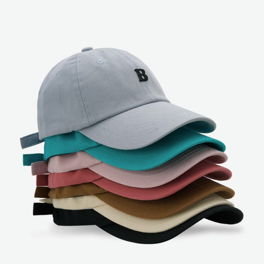 Mũ Lưỡi Trai In Chữ B Đơn Giản Thời Trang Hàn Quốc Chất Lượng Cao