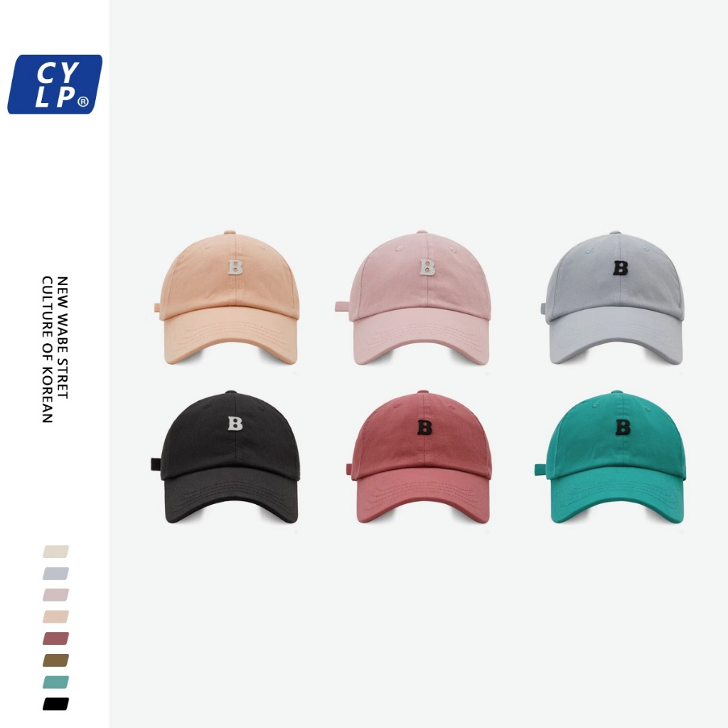 Mũ Lưỡi Trai In Chữ B Đơn Giản Thời Trang Hàn Quốc Chất Lượng Cao