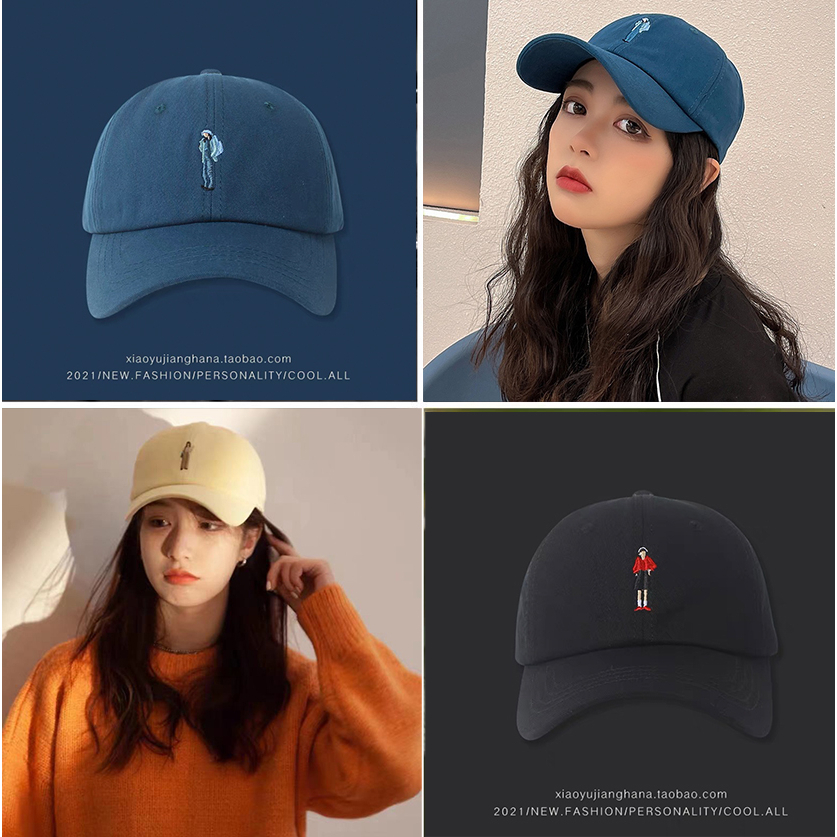 Mũ Lưỡi Trai Thêu Hình Nhân Vật Hoạt Hình Dễ Thương Phong Cách Hàn Quốc Dành Cho Nam Và Nữ