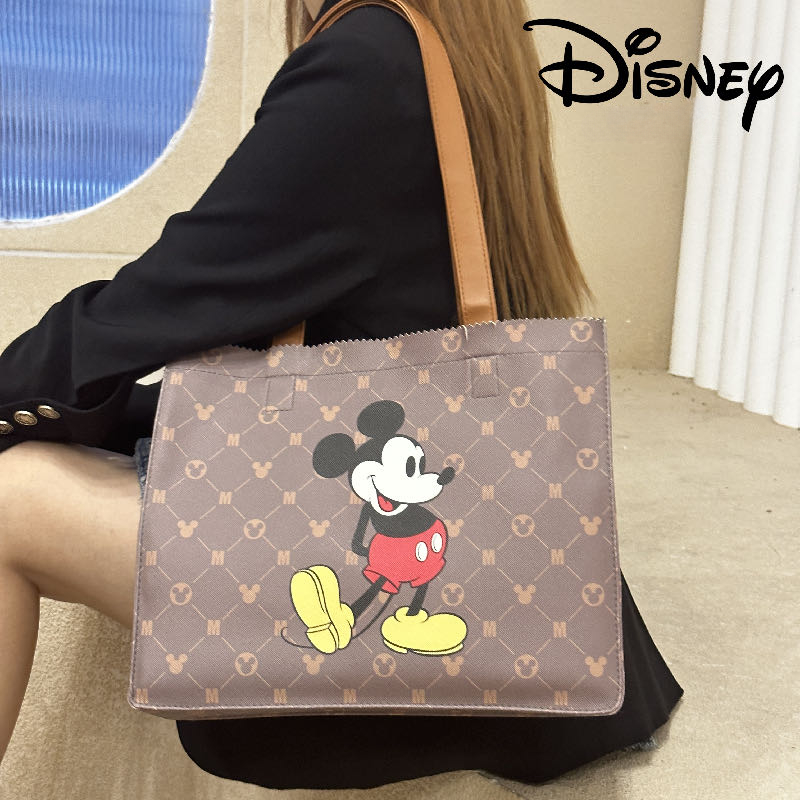DISNEY Túi Tote Đeo Vai Sức Chứa Lớn Họa Tiết Vịt Donald Hoạt Hình Thời Trang 2022 Cho Nữ