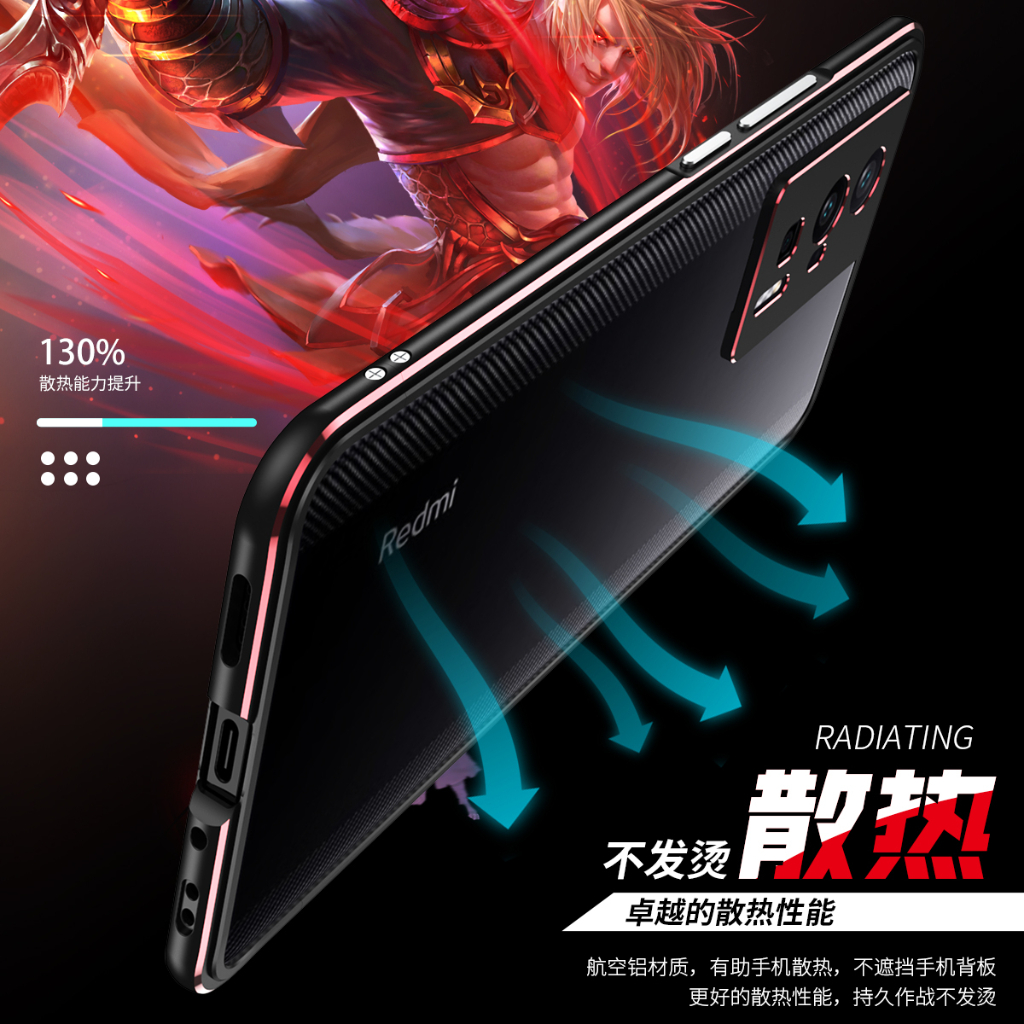 Ốp Điện Thoại Khung Nhôm Chống Sốc Cho Xiaomi Redmi K40 K50 Pro Ultra Redmi K60 Pro