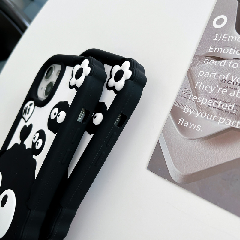 Ốp Điện Thoại Silicone Hình Biểu Tượng Cảm Xúc Cho iPhone 14ProMax 13 iPhone11 12Promax