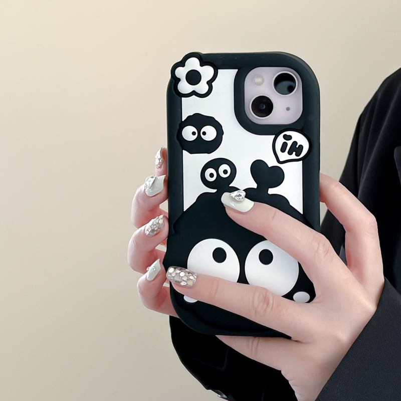 Ốp Điện Thoại Silicone Hình Biểu Tượng Cảm Xúc Cho iPhone 14ProMax 13 iPhone11 12Promax