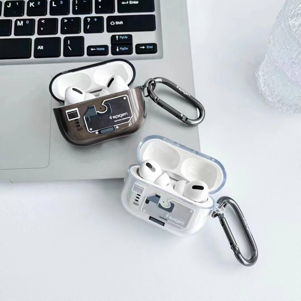 Vỏ Bảo Vệ Hộp Sạc Tai Nghe Airpods pro 3 / 2 / 1 Hình Spigen Zero One Magfix