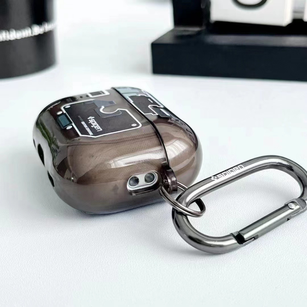 Vỏ Bảo Vệ Hộp Sạc Tai Nghe Airpods pro 3 / 2 / 1 Hình Spigen Zero One Magfix