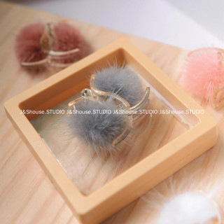 Kf127 Hàng Mới Về Siêu Dễ Thương Lông Sang Trọng Bóng Kích Thước Nhỏ Kẹp Tóc Phụ Kiện