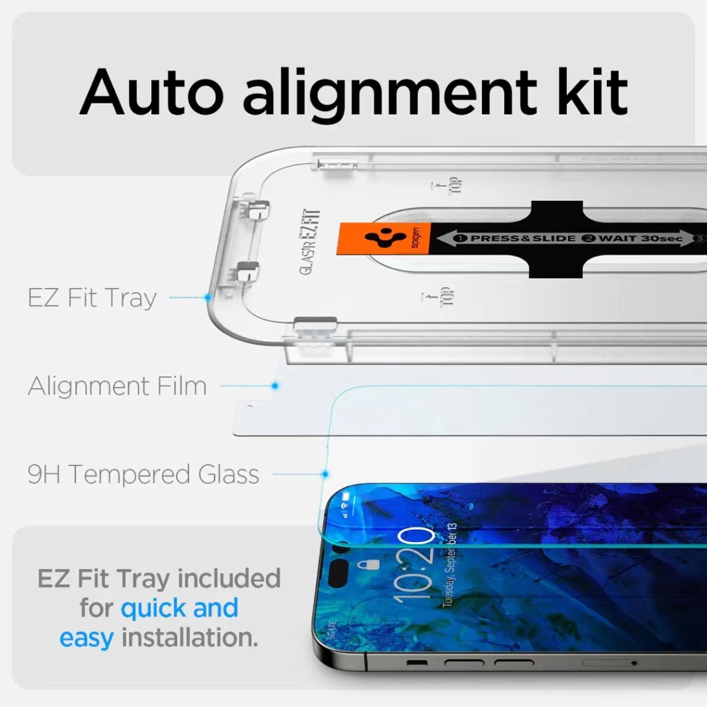 SPIGEN Miếng Dán Bảo Vệ Màn Hình Điện Thoại iPhone 13 14 Pro Max