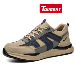 Giày An Toàn Tulldent Mũ Mũi Thép Chống Đập Chống Xuyên Thoáng Khí Nhẹ Màu Nâu