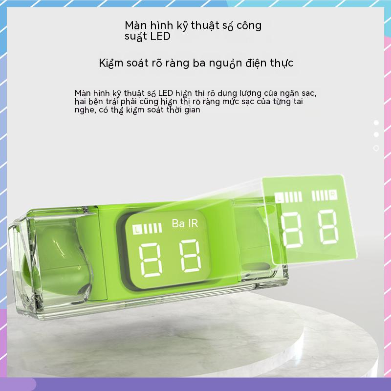 Tai Nghe Nhét Trong Suốt TWS Nhiều Màu Sắc Kết Nối Bluetooth Cho Samsung / Xiaomi / Huawei / oppo / vivo