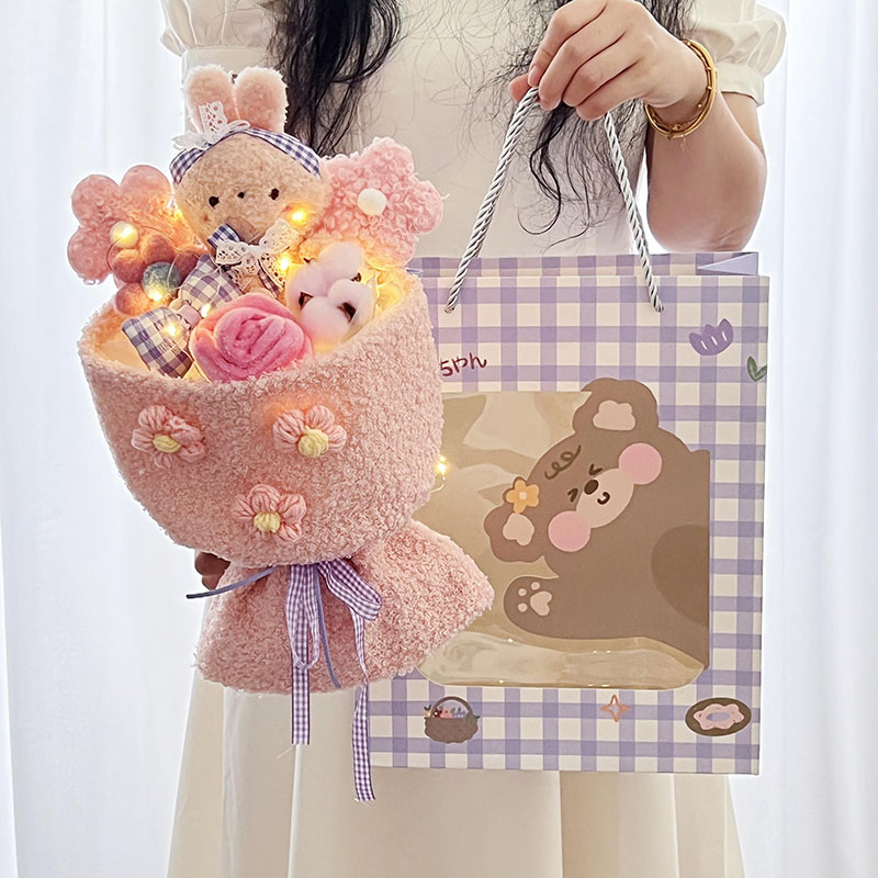 NiceOne  Bó hoa sang trọng cho giáo viên nữ Chi tiết tinh tế Mềm mại thoải mái hoạt hình búp bê