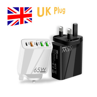 Củ Sạc Nhanh 65W Cổng USB Type C 3.0 5 Cổng 2PD + 3USB Cho IOS Android